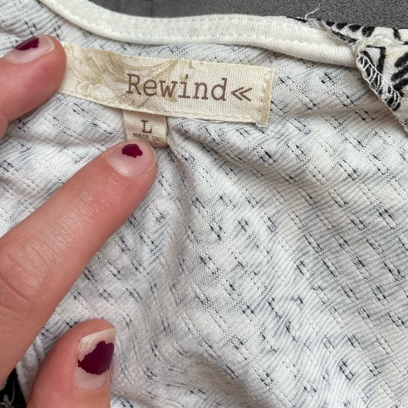 Print Sundress with Cutout Back by Rewind - Picture 4 of 4